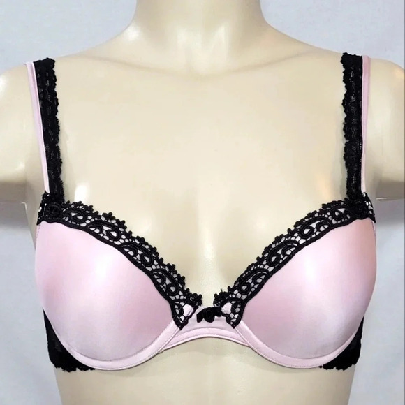 32C Felina 250577 Tricia Seamless Push Up Underwire Bra Pink Excellent Pre-owned - Picture 1 of 3